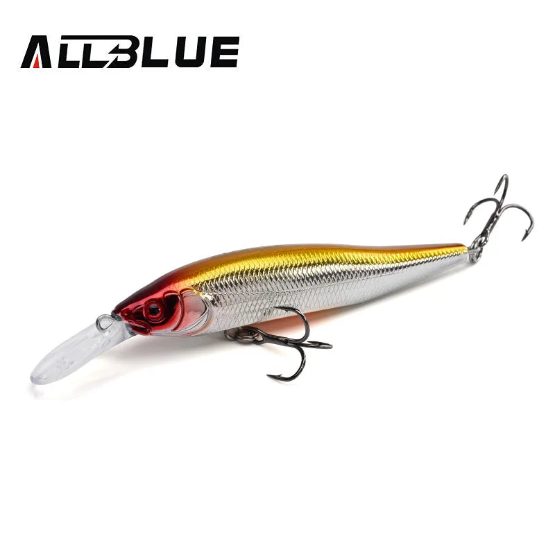 ALLBLUE X-NANAHAN+1 Deep Diving Minnow Fishing Lure 75mm 7g 0-2M Magnetic Slow Floating  Wobbler Bass Pike Artificial Bait
