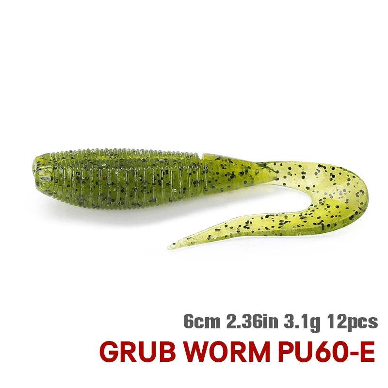 TSURINOYA PULSE Grub Soft Lure 6cm - Fish & Cheaps | Fishing & Outdoor Gear