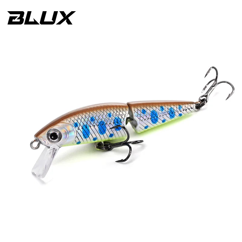 BLUX DR. Minnow Joint 50S Swimbait 50mm 3.2g Sinking Wobbler Fishing Lure Artificial Hard Bait for Pike Bass Trout