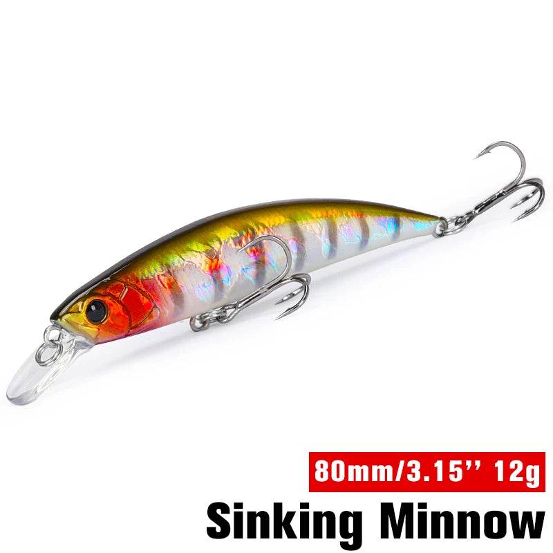 TSURINOYA 80S Sinking Minnow – 8cm Hard Bait - Fish & Cheaps | Fishing & Outdoor Gear