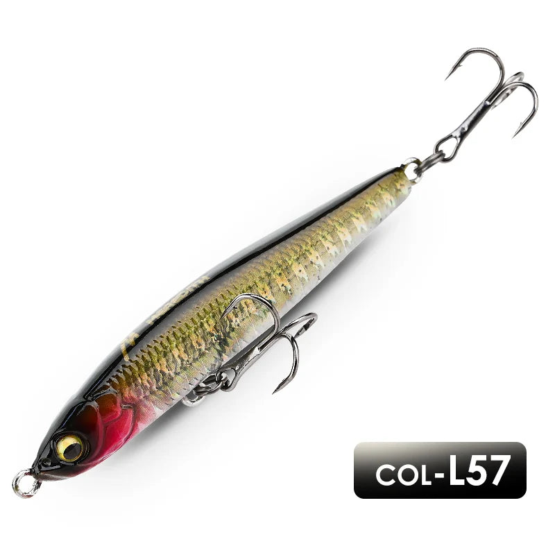 MEREDITH Fishing Lure Pencil Wobblers Hard Bait Sinking Fishing Wobbler  Artificial Lure Saltwater Lures For Pike Bass