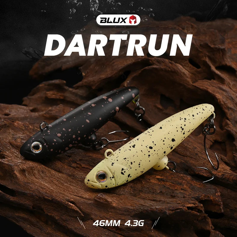 BLUX Dartrun 46mm 4.3g Lipless Sinking Plug Fishing Lure Crankbait Stream Area Trout Darts Plastic Artificial Bait Tackle