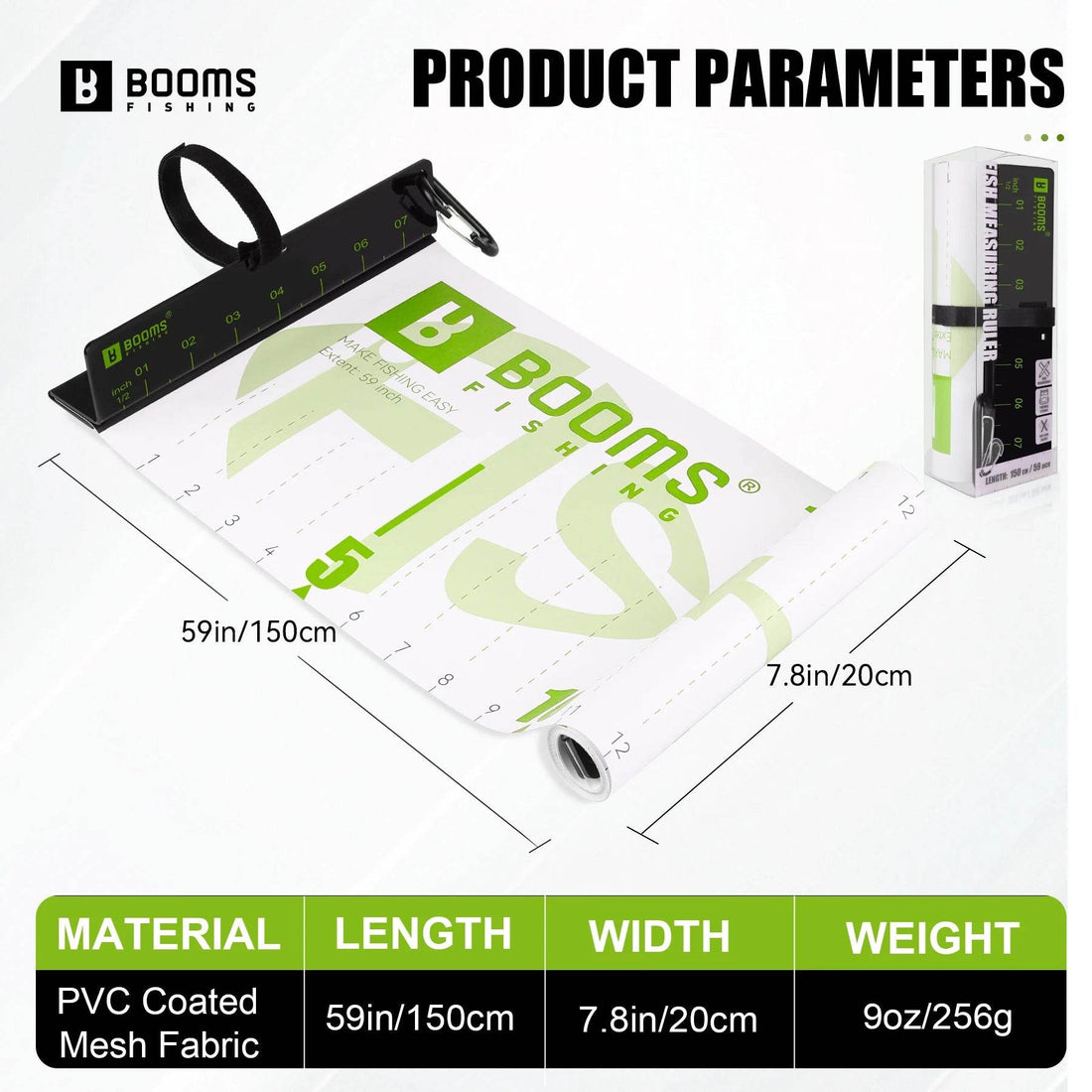 Booms Fishing 59in Waterproof Fish Measuring Ruler - Fish & Cheaps | Fishing & Outdoor Gear