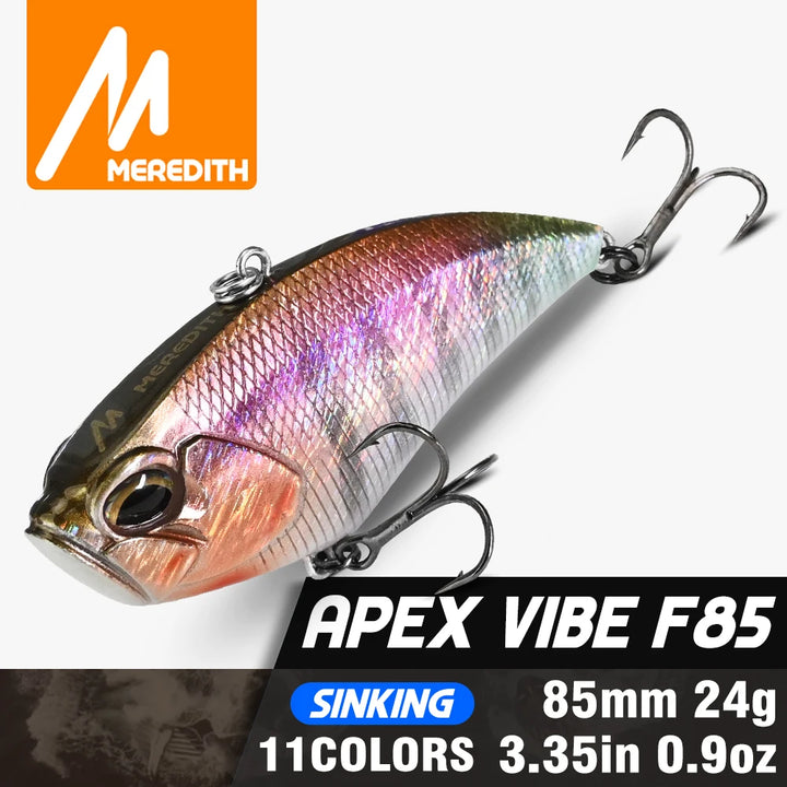 MEREDITH Lipless Crankbait Vibe lure 85mm 24g Wobblers Fishing lure  Sinking Artificial Baits Bass Pike Crap Perch