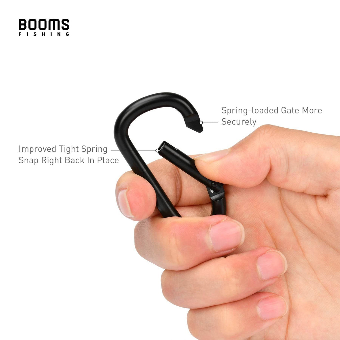 Booms Fishing CC2 Clip Set – 6-Pack Aluminium Mini Carabiners - Fish & Cheaps | Fishing & Outdoor Gear