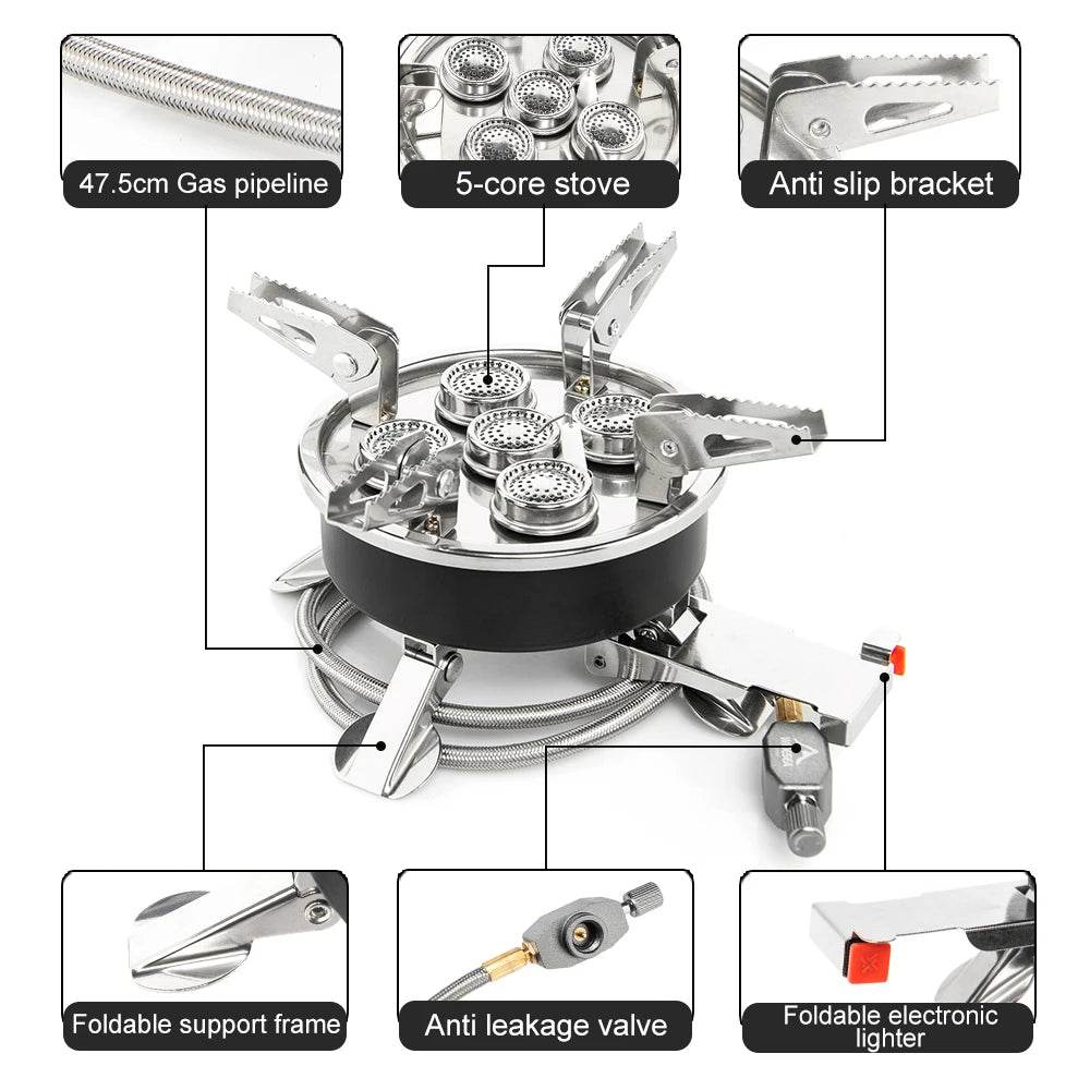 Widesea 8800W Portable Camping Gas Stove - Fish & Cheaps | Fishing & Outdoor Gear