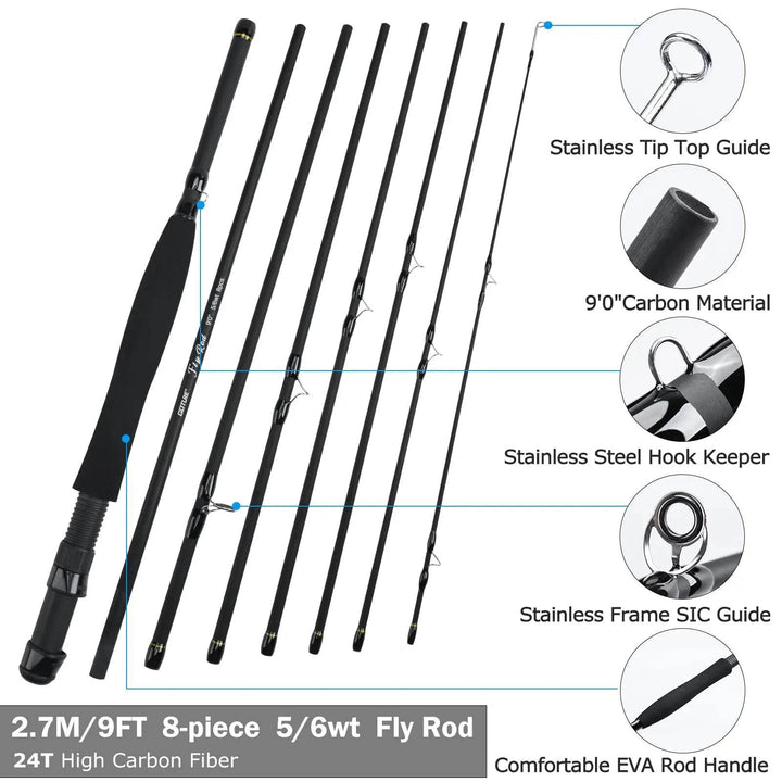 Goture #5/6 Travel Fly Rod – Premium Ultralight Precision - Fish & Cheaps | Fishing & Outdoor Gear