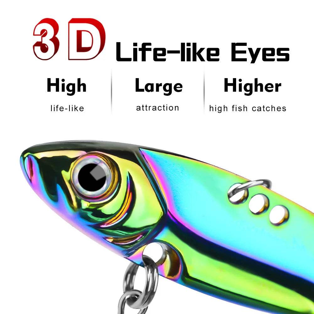PROBEROS VIB 3D Eyes Spinner Lure - Fish & Cheaps | Fishing & Outdoor Gear
