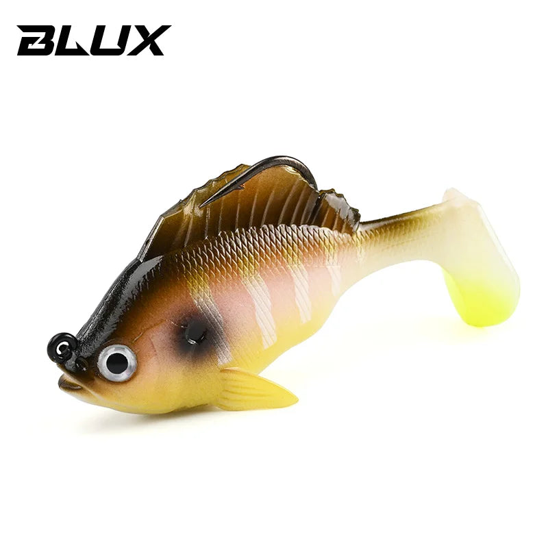 BLUX SLEEPER SHAD Gill Bottom Fishing Lure 8cm 19g Lead Head Hidden Hook Soft Bait Swimbaits Fish Jig Paddle Tail Pike Bass Gear