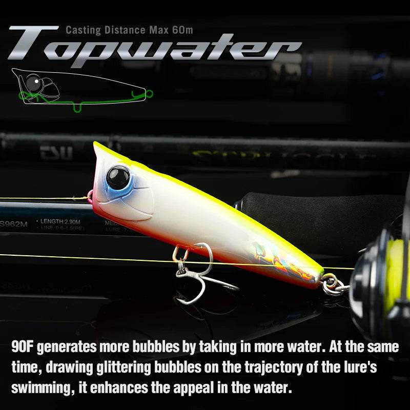 TSURINOYA 90F Surface Popper Lure - Fish & Cheaps | Fishing & Outdoor Gear