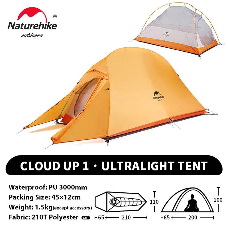 Naturehike Cloud Up 2 Ultralight Trekking Tent - Fish & Cheaps | Fishing & Outdoor Gear