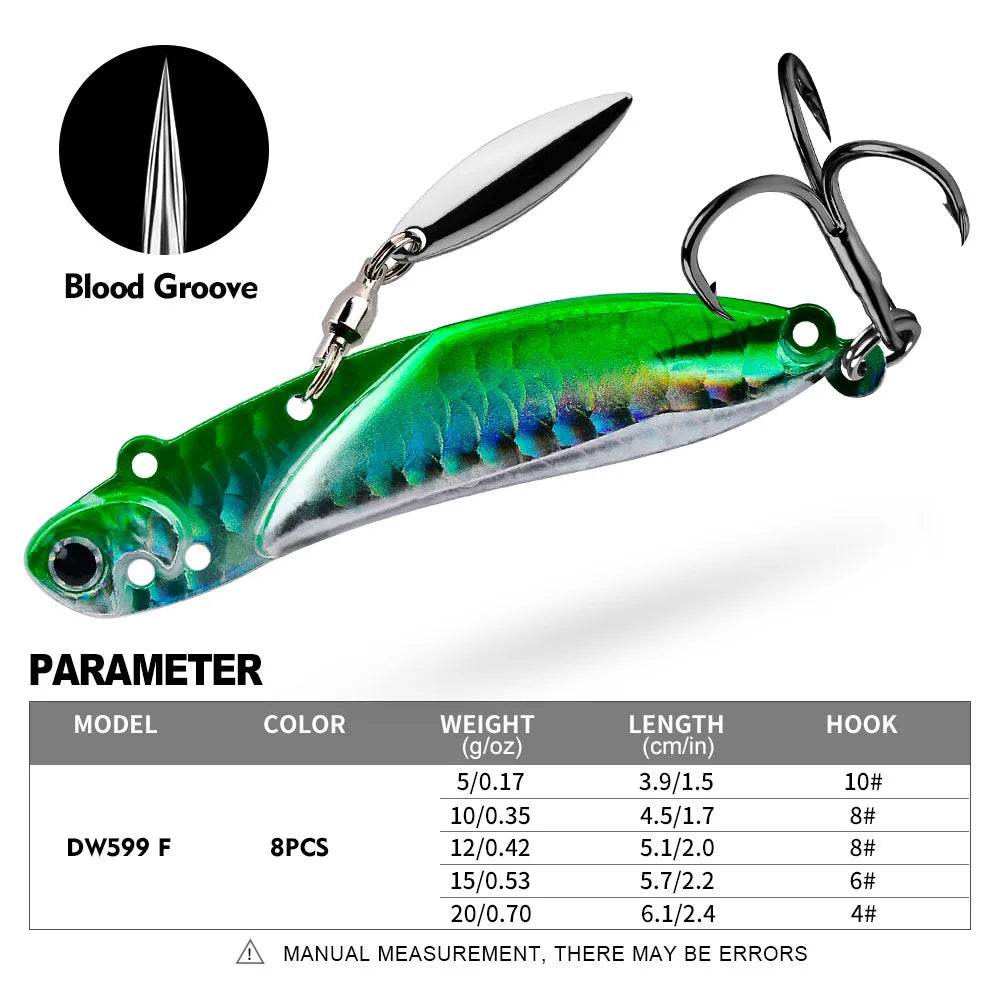 PROBEROS Metal VIB Vibration Spoon Lure - Fish & Cheaps | Fishing & Outdoor Gear