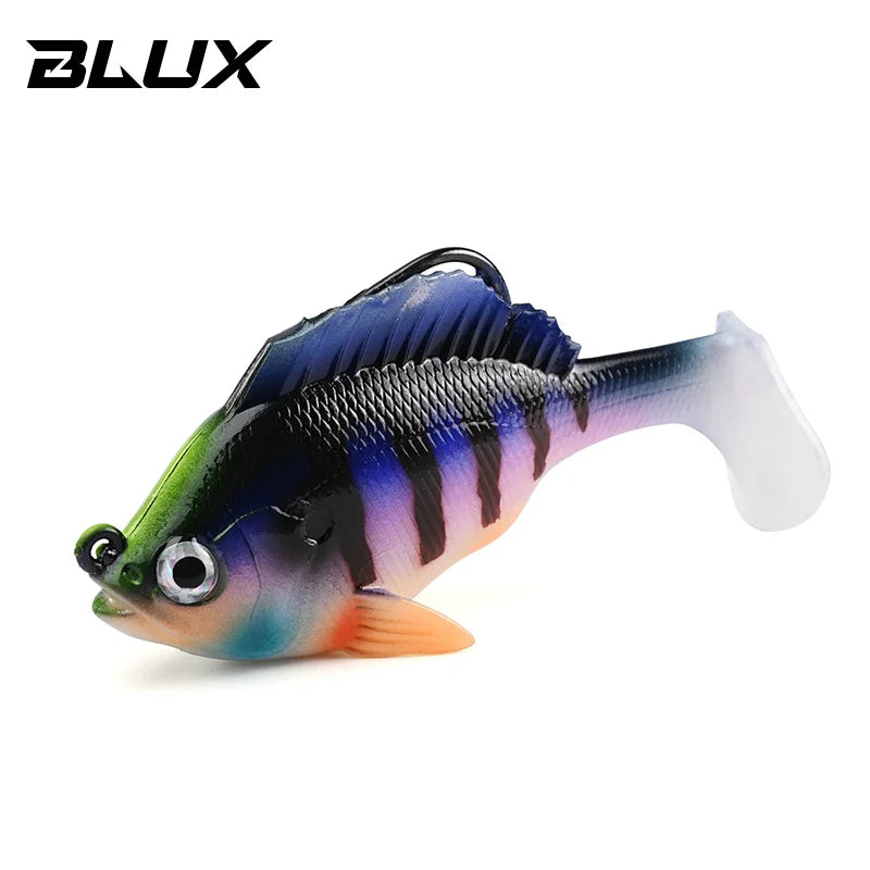 BLUX SLEEPER SHAD Gill Bottom Fishing Lure 8cm 19g Lead Head Hidden Hook Soft Bait Swimbaits Fish Jig Paddle Tail Pike Bass Gear