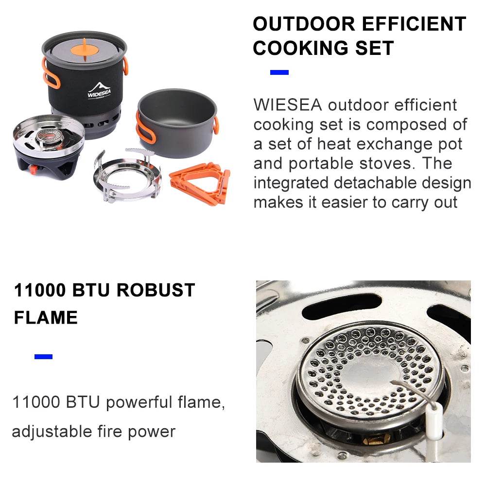 Widesea Gas Burner Stove and Cookware Set - Fish & Cheaps | Fishing & Outdoor Gear