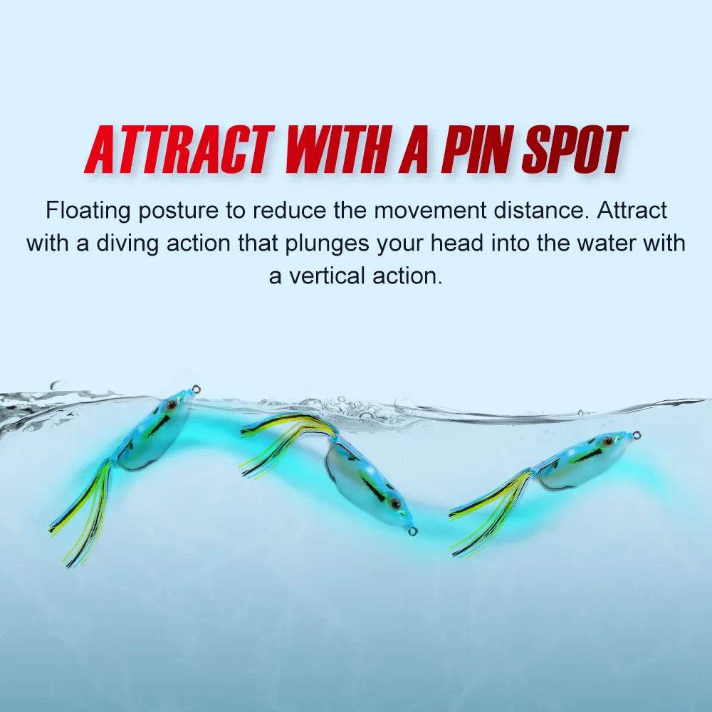 Noeby Hollow Body Frog Topwater Lure - Fish & Cheaps | Fishing & Outdoor Gear