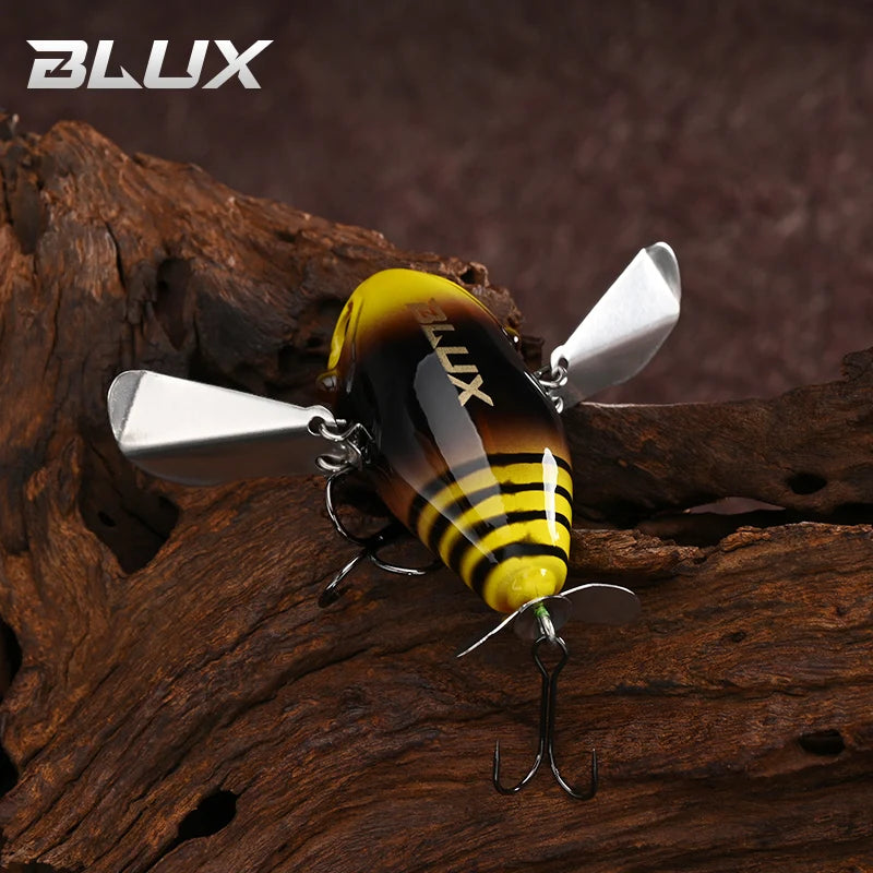 BLUX Micro BUTTIN Pompadour Topwater Crawler 6.5G Wobbler Noisy Fishing Lure Crankbait Freshwater Bass Perch Artificial Bait