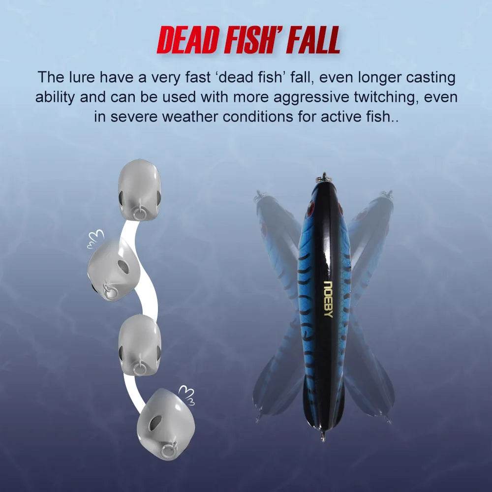 Noeby 95mm Sinking Pencil Stickbait - Fish & Cheaps | Fishing & Outdoor Gear