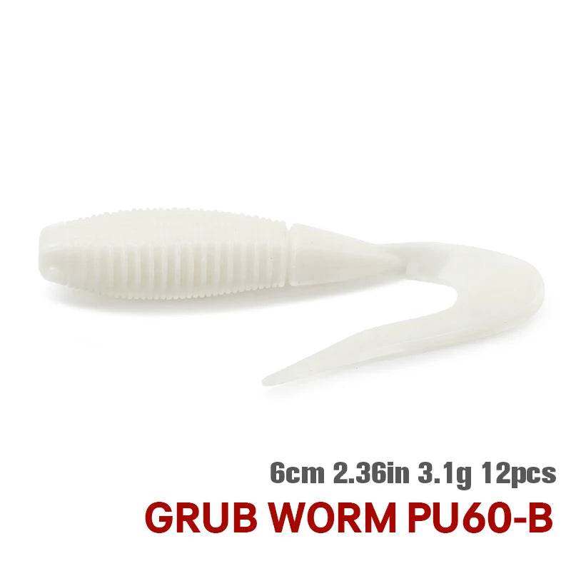 TSURINOYA PULSE Grub Soft Lure 6cm - Fish & Cheaps | Fishing & Outdoor Gear
