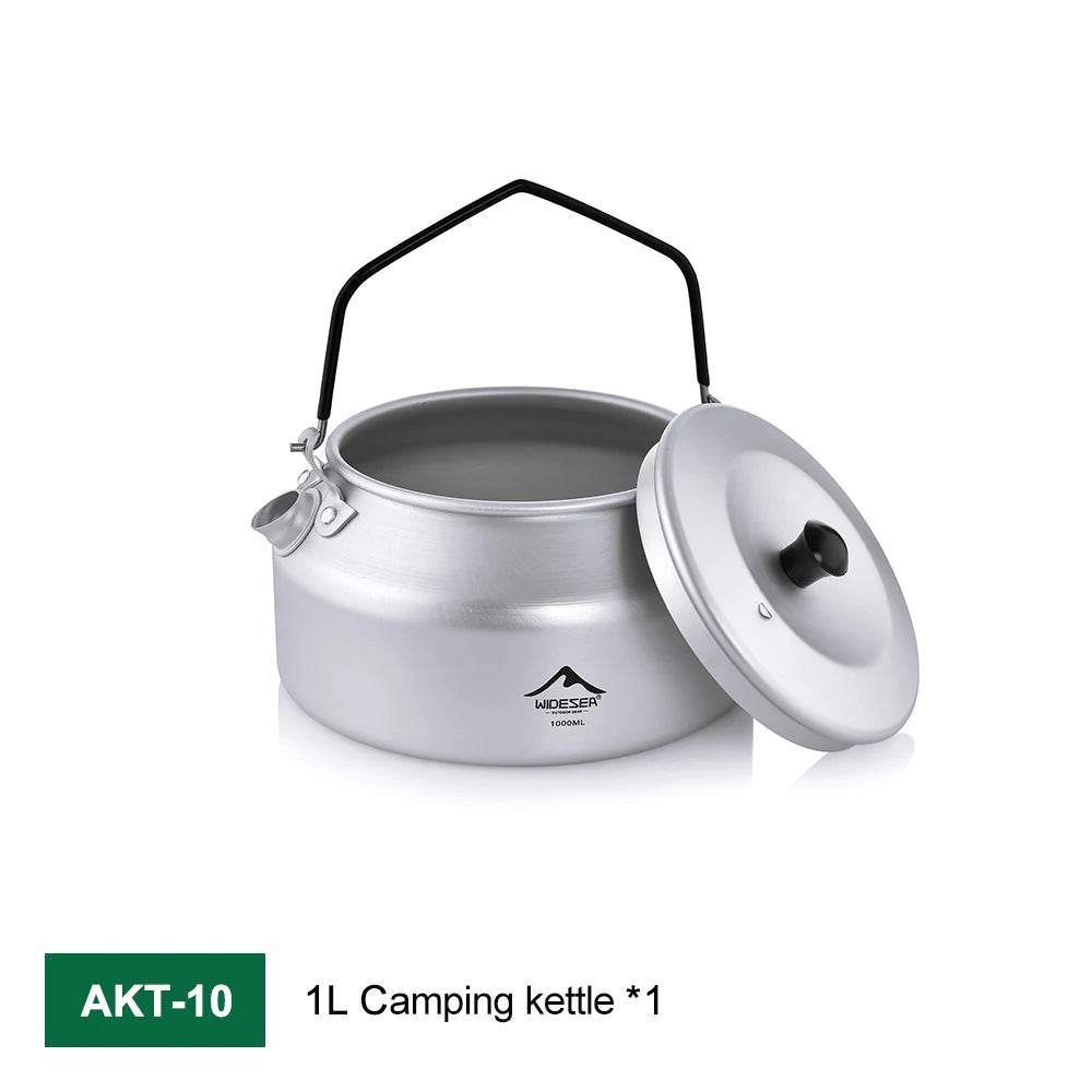 Widesea 1L Pure Aluminium Camping Kettle - Fish & Cheaps | Fishing & Outdoor Gear