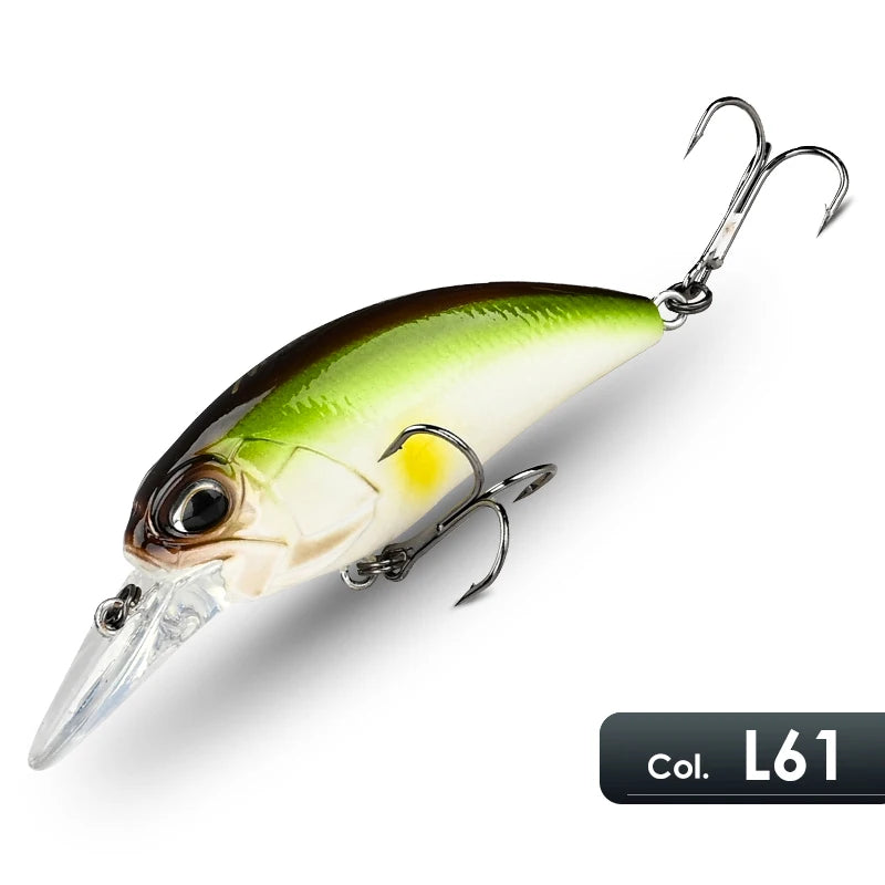 MEREDITH 6.5cm 14g JERK CRANK Wobblers Crank Fishing Lure Artificial Minnow Jerkbait Floating Hrad Lure For Trout Fishing Bait