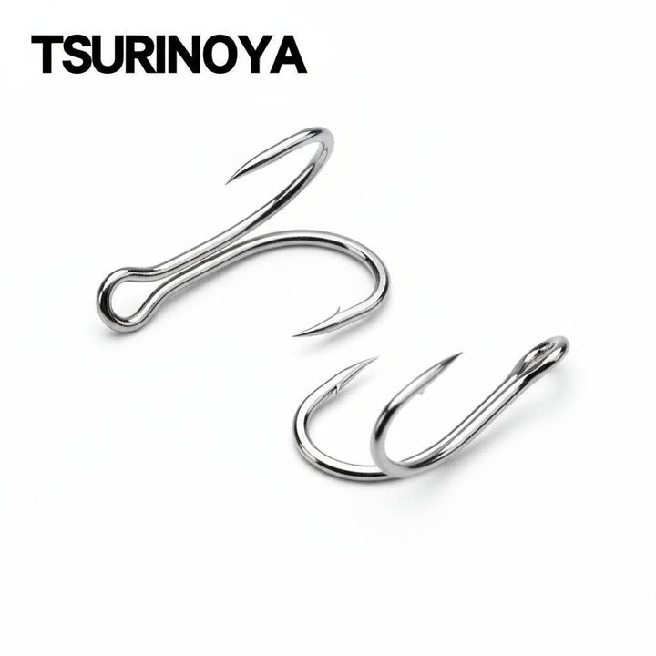 TSURINOYA Double Frog Hooks – Ultra Sharp, Durable Design - Fish & Cheaps | Fishing & Outdoor Gear