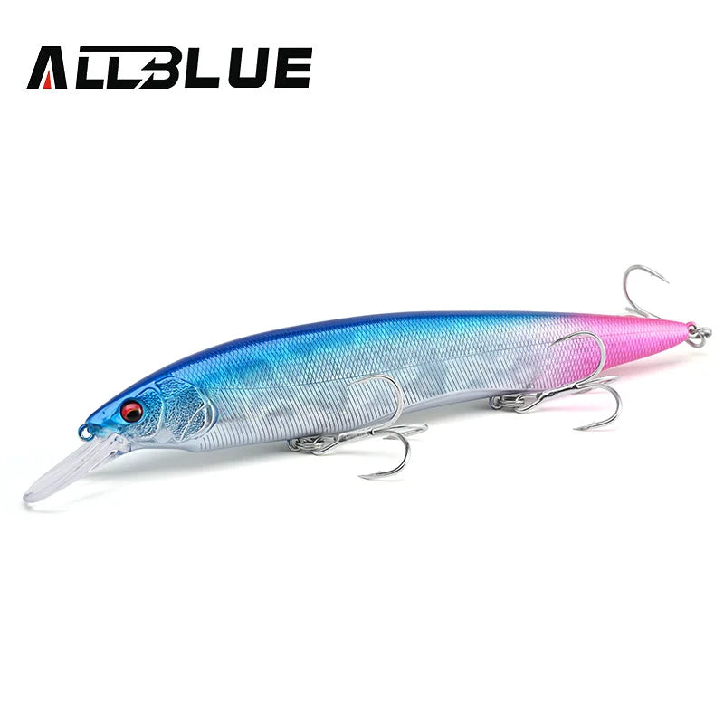 ALLBLUE KANATA+1 Fishing Lure Wobbler 16cm 33g Floating Hard Bait Longcast Minnow Pike Bass Saltwater Freshwater Tackle