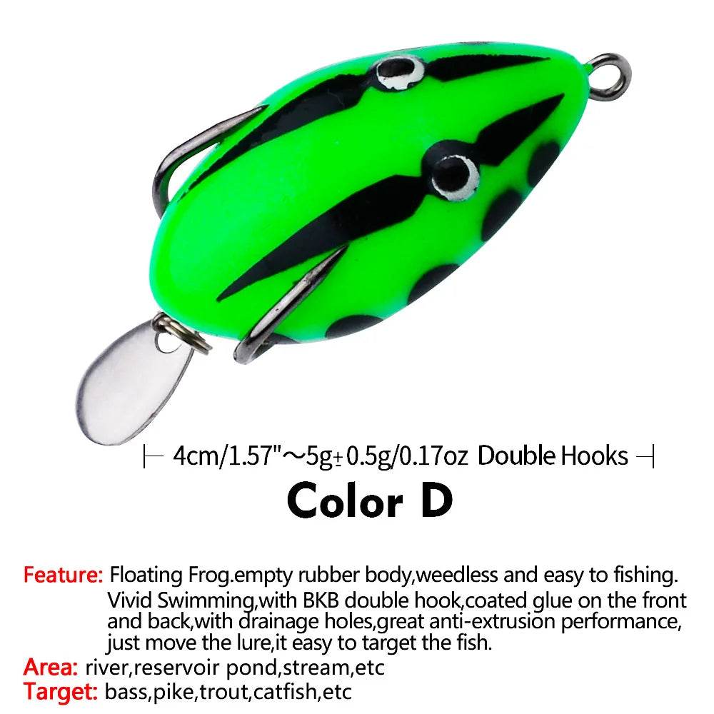 PROBEROS Mini Thunder Frog Lure – Realistic Soft Bait - Fish & Cheaps | Fishing & Outdoor Gear