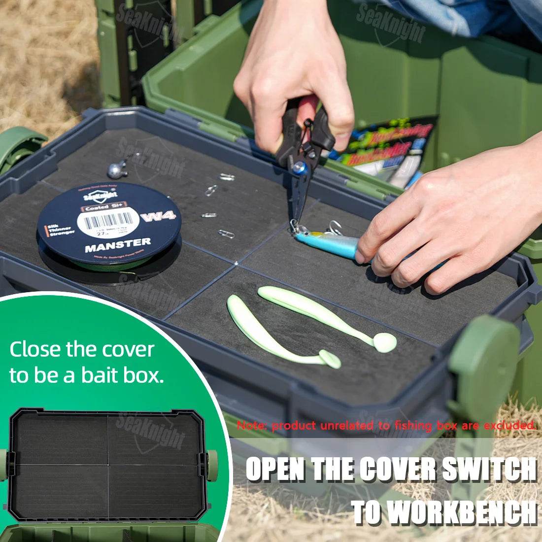 SeaKnight SK05 20L Tackle Box – Double Layer Storage - Fish & Cheaps | Fishing & Outdoor Gear