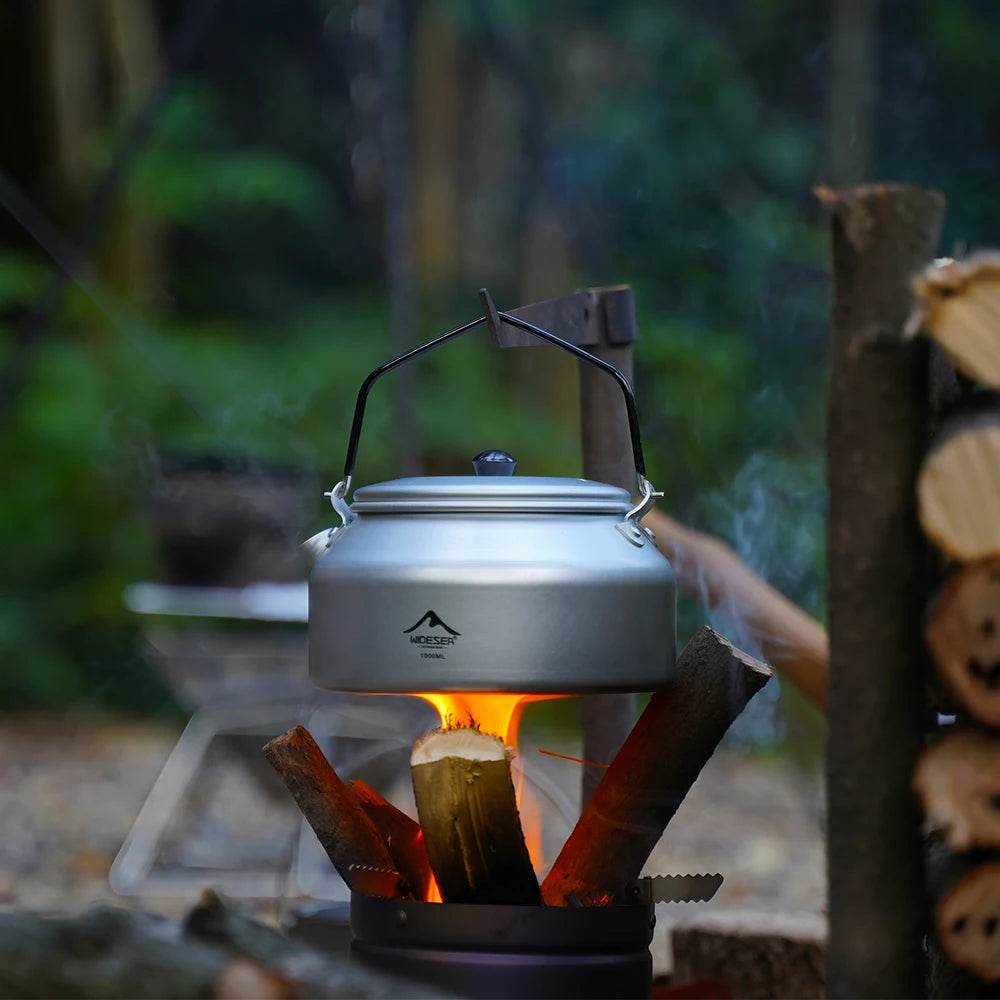 Widesea 1L Pure Aluminium Camping Kettle - Fish & Cheaps | Fishing & Outdoor Gear