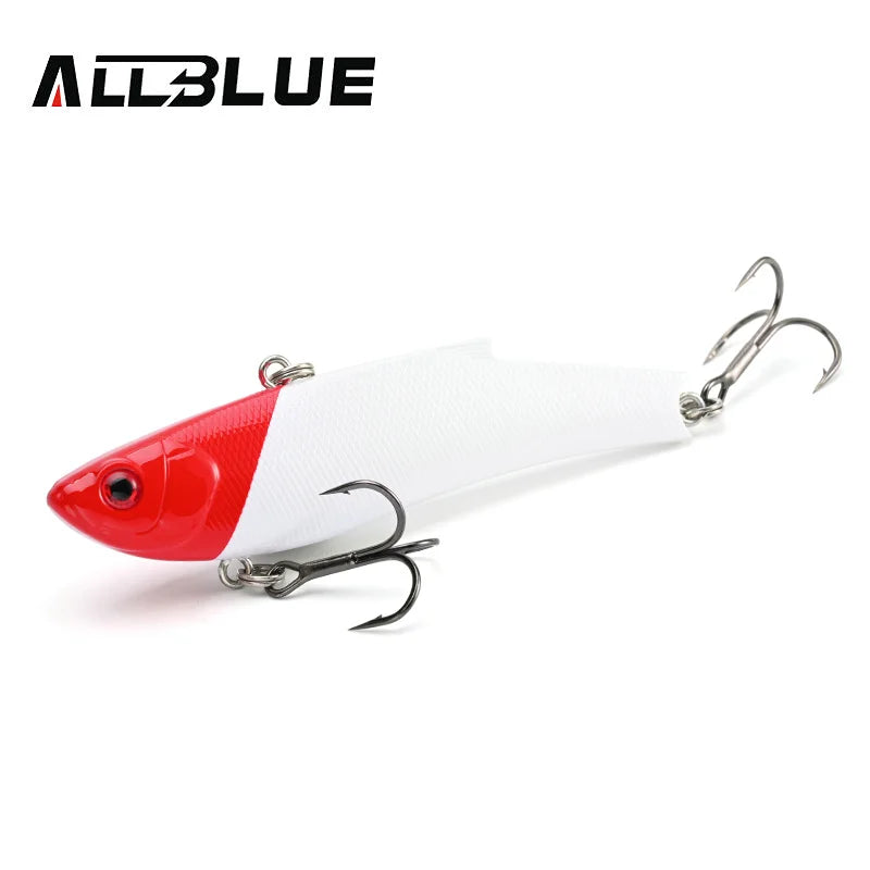 ALLBLUE RANGE VIB 80ES Sinking VIB Fishing Lure Rattlin 80mm 23g Hard Artificial Vibration Bait Winter Ice Pike Fishing Tackle