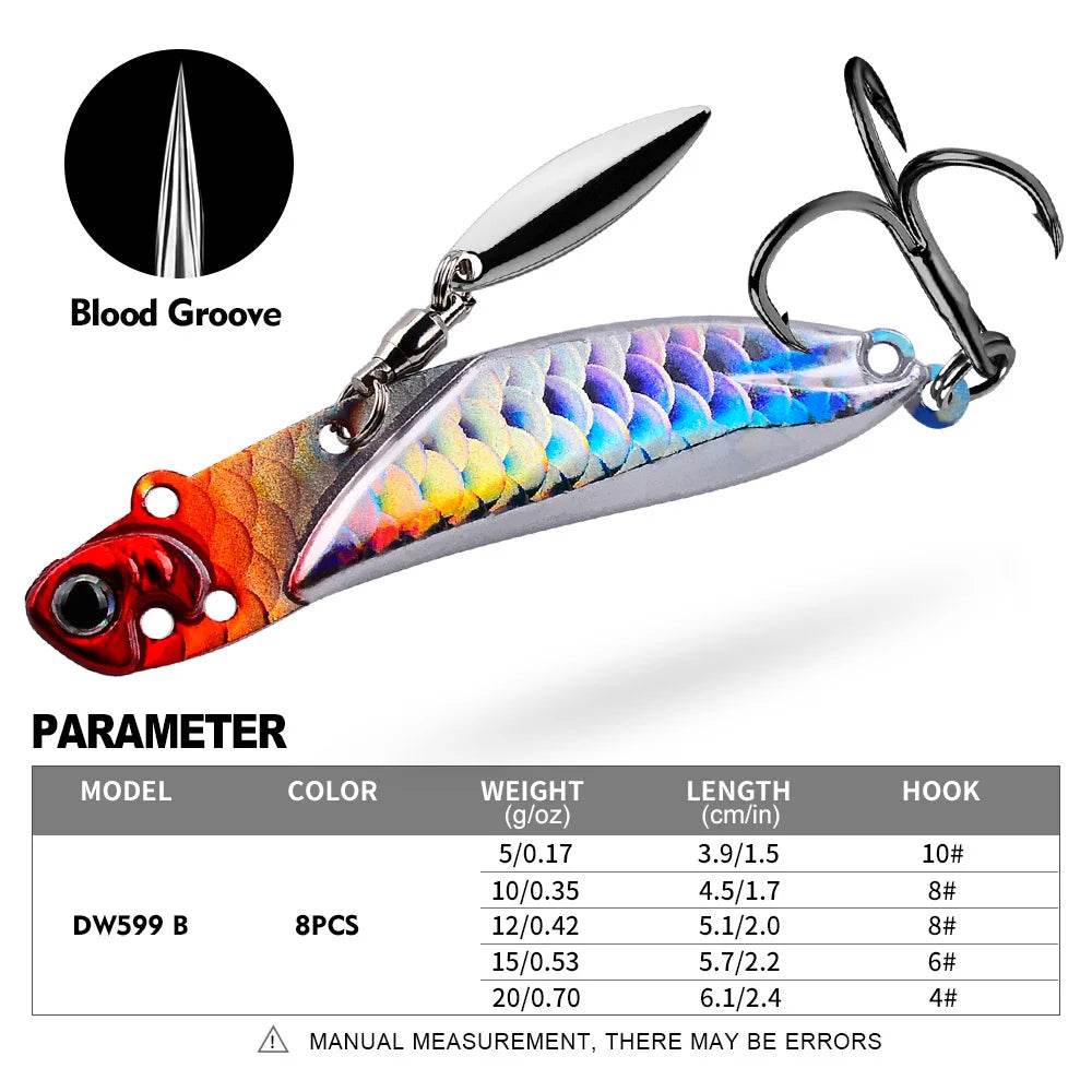 PROBEROS Metal VIB Vibration Spoon Lure - Fish & Cheaps | Fishing & Outdoor Gear