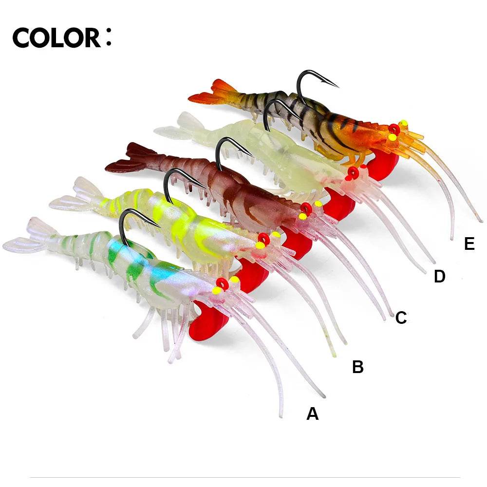 PROBEROS Luminous Shrimp Soft Prawn Bait - Fish & Cheaps | Fishing & Outdoor Gear