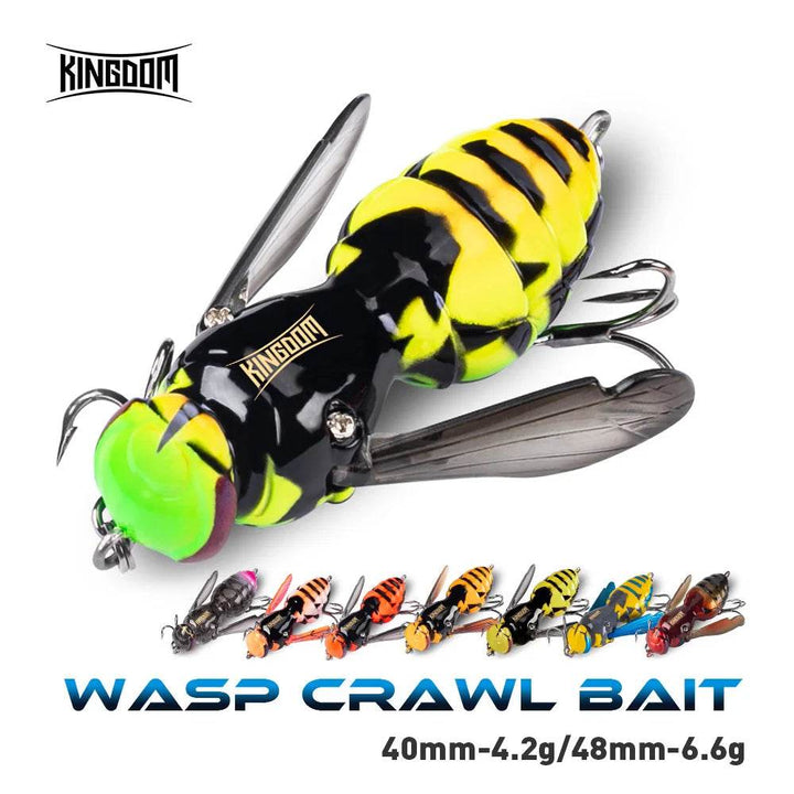 Kingdom Floating Wasp Bait – Ultra-Realistic Insect Lure - Fish & Cheaps | Fishing & Outdoor Gear