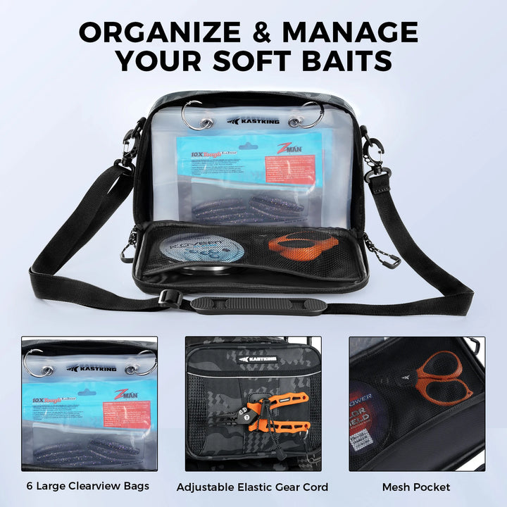 KastKing BaitSpace Detachable Bait Binder Tackle Bag