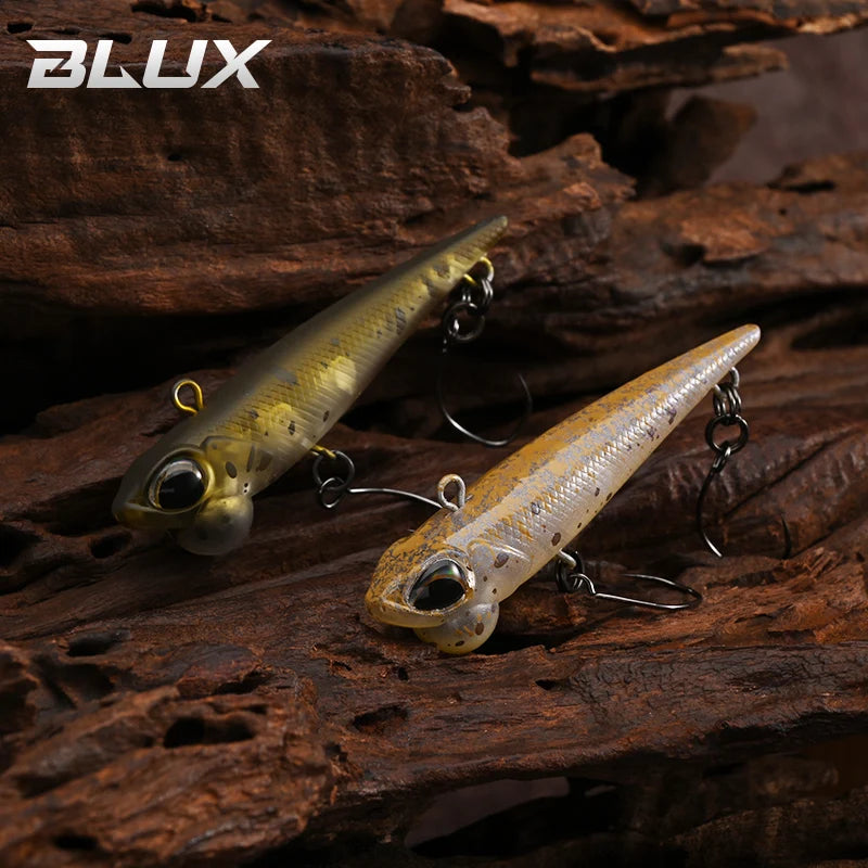 BLUX Shineride 45mm 4g Lipless Sinking Plug Fishing Lure Crankbait Stream Area Trout Darts Plastic Artificial Bait Tackle