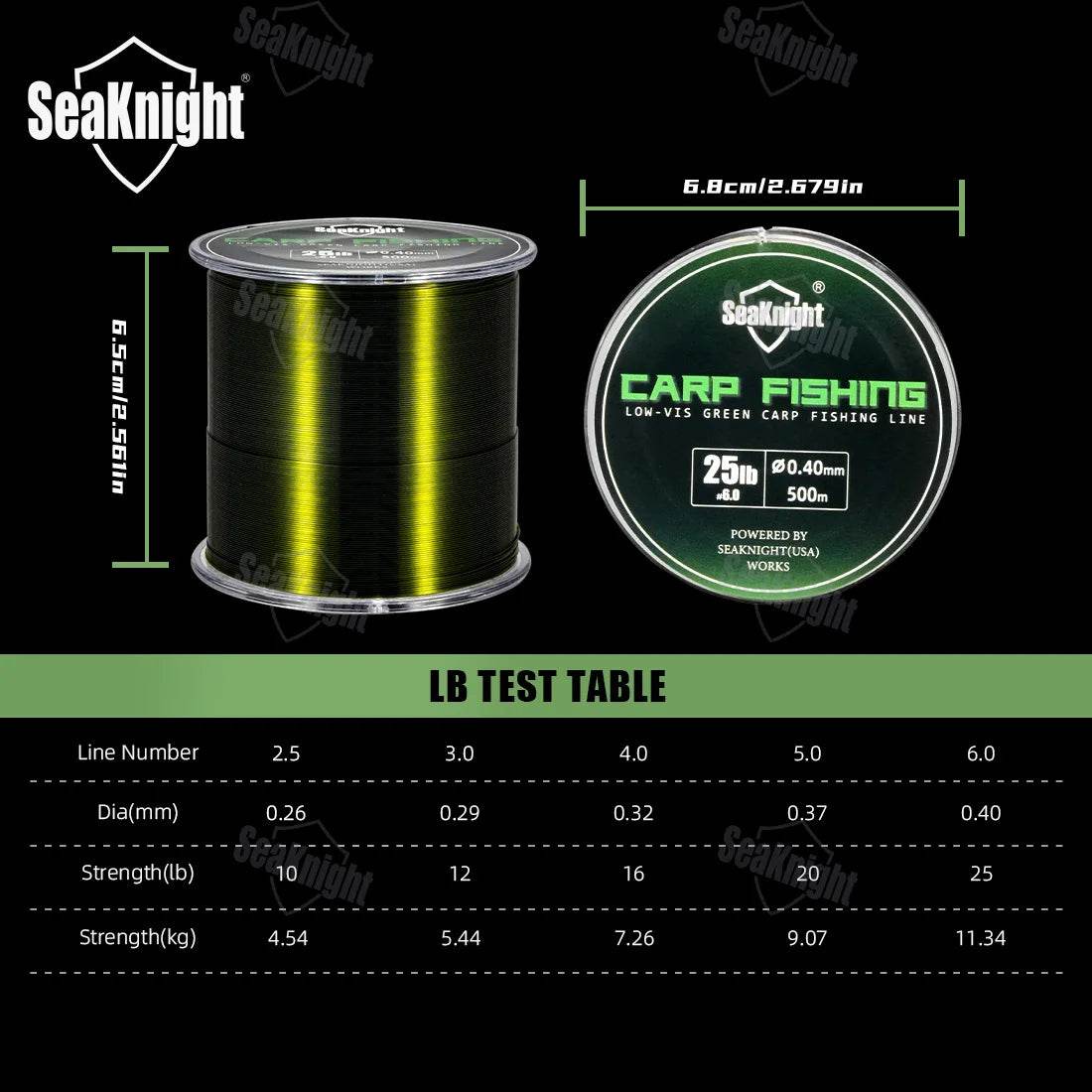 SeaKnight CARP Nylon Fishing Line 500M – Smooth, Strong & Invisible - Fish & Cheaps | Fishing & Outdoor Gear