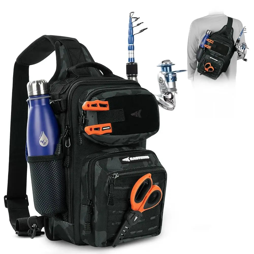 KastKing BlowBak Tactical Fashion Fishing Sling Tackle Bag