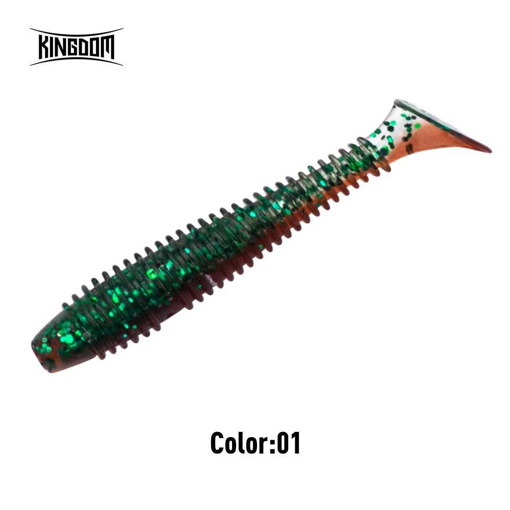 KINGDOM Screw Thread T-Tail Soft Lures - Fish & Cheaps | Fishing & Outdoor Gear
