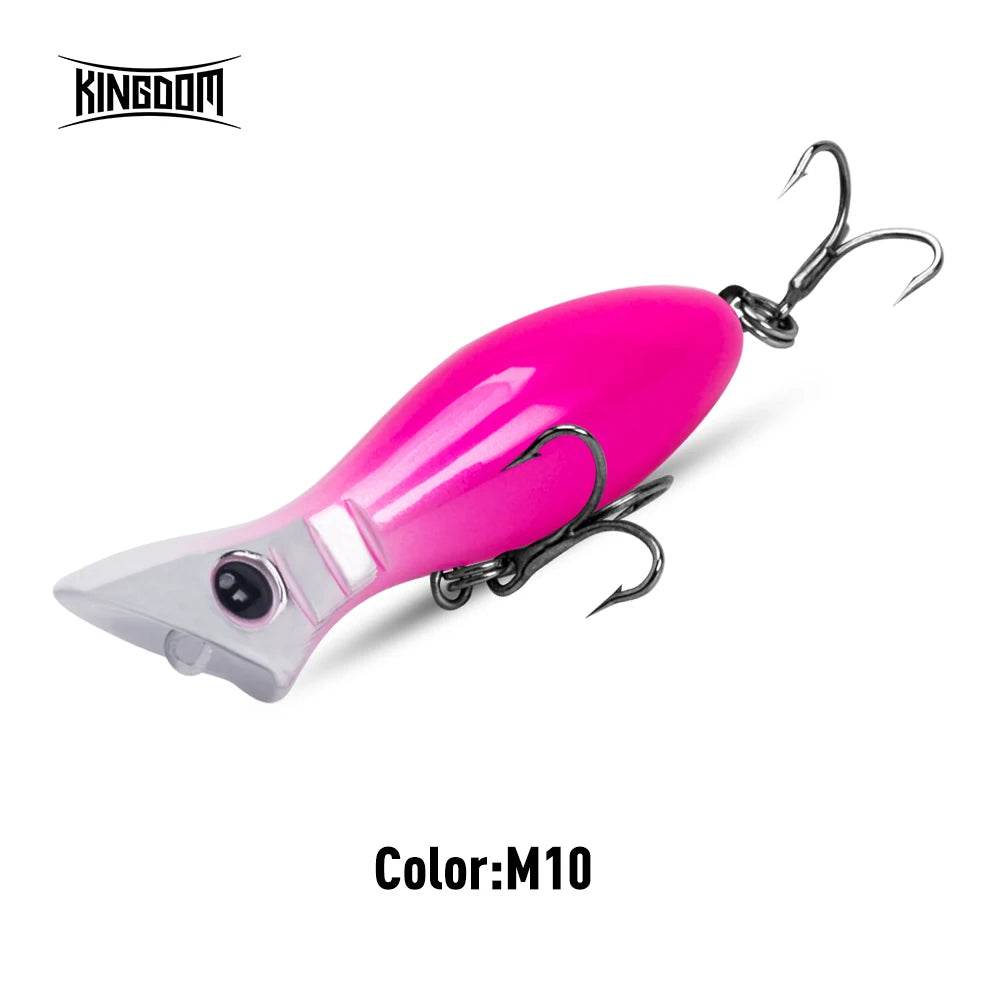 Kingdom Mini Popper Fishing Lure – 50mm Precision Bait - Fish & Cheaps | Fishing & Outdoor Gear