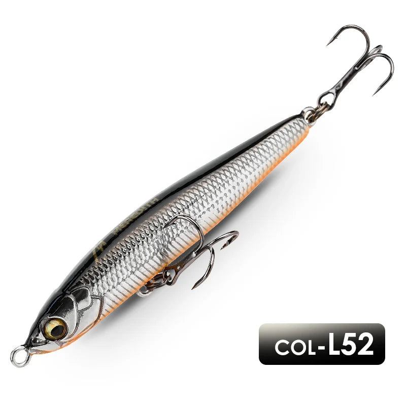MEREDITH Fishing Lure Pencil Wobblers Hard Bait Sinking Fishing Wobbler  Artificial Lure Saltwater Lures For Pike Bass