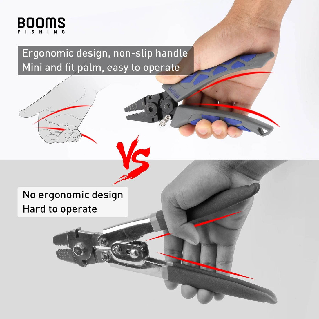 Booms Fishing CP4 Carbon Steel Crimping Pliers & 140 Crimp Sleeves Kit - Fish & Cheaps | Fishing & Outdoor Gear