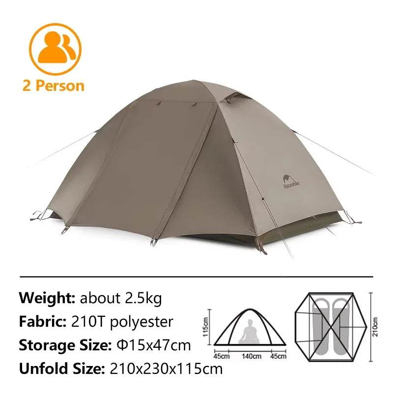 Naturehike Cloud River — 2–3 Person Ultralight Waterproof Camping Tent - Fish & Cheaps | Fishing & Outdoor Gear