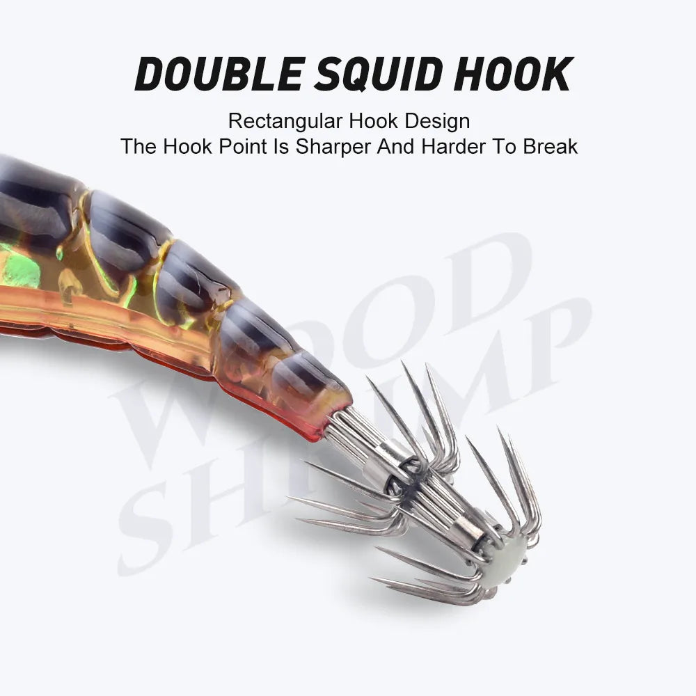 Kingdom Egi Squid Bait Artificial Jigging Lures Slow Sinking Squid Hooks Sea Fishing Octopus Cuttlefish Luminous Tackle Lure