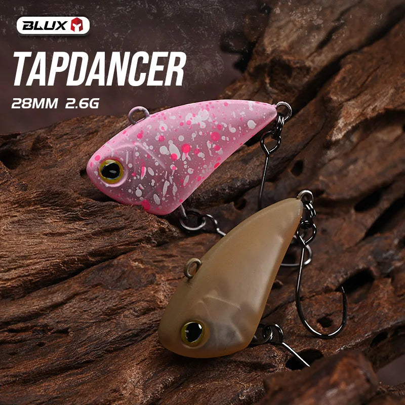 BLUX Tapdancer 28mm 2.6g Mini VIB Lipless Crankbait Fishing Lure Stream Area Trout Vibration Plastic Wobbler Artificial Bait