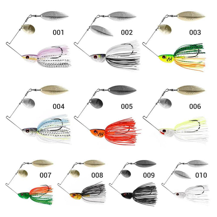 NOEBY Spinnerbait Double Willow Blade Lure - Fish & Cheaps | Fishing & Outdoor Gear