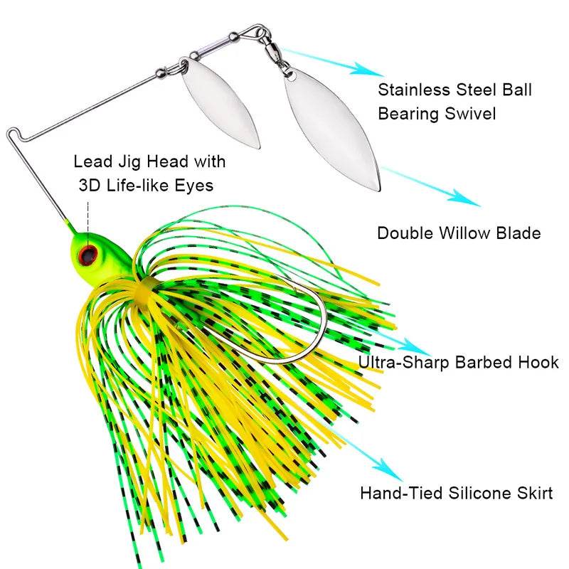 PROBEROS Spinner Bait – Precision Metal Lure - Fish & Cheaps | Fishing & Outdoor Gear