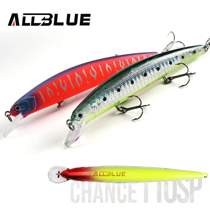 ALLBLUE Suspend JERKBAIT CHANCE 110SP Fishing Lure 110mm 16g 1-2m Wobbler Minnow Longcast Bass Pike Artificial Bait Tackle