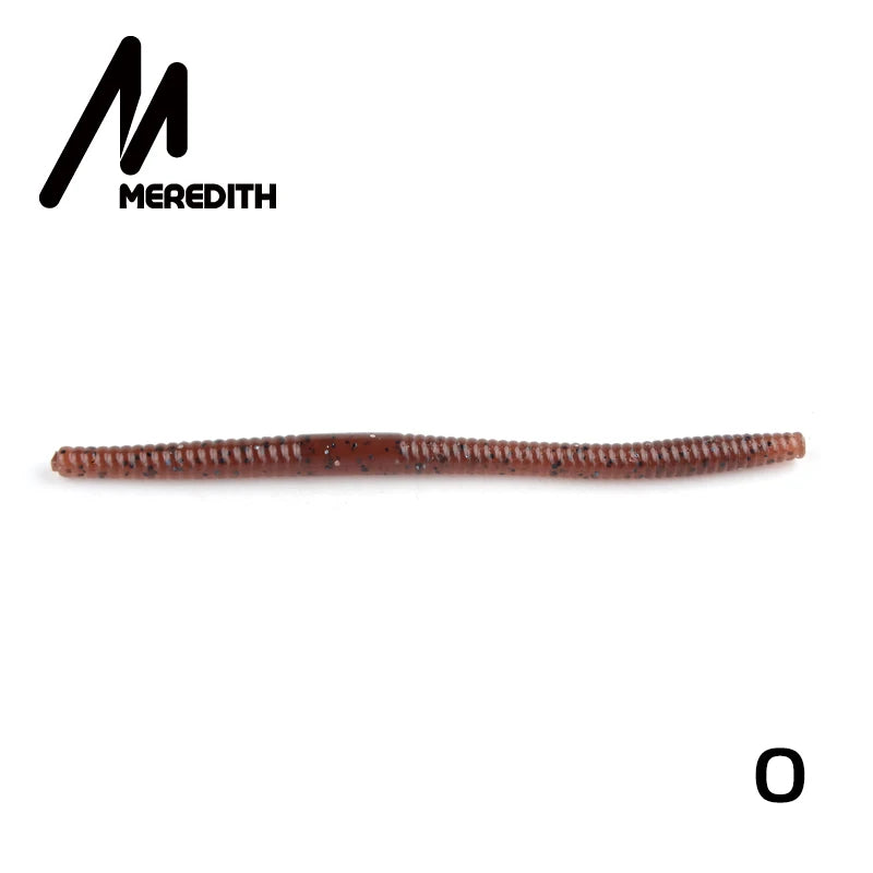 MEREDITH Fishing Soft Lures 140mm 5.3g 10pcs Artificial Worm Baits Silicone Fishing Lures crankbait Fishing Tackle