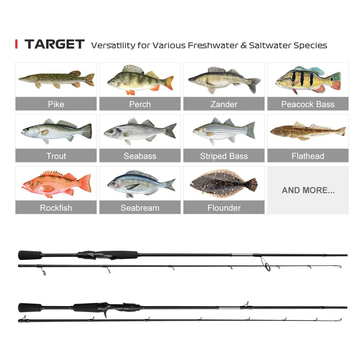 NOEBY NONSUCH High Carbon Spinning & Casting Rod - Fish & Cheaps | Fishing & Outdoor Gear