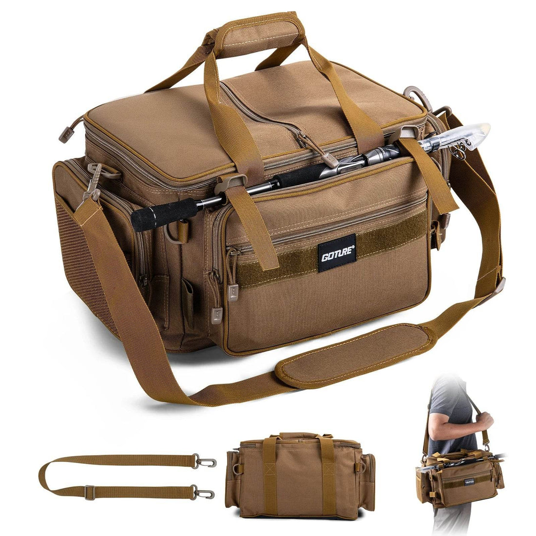 Goture Outdoor Waterproof Fishing Tackle Bag - Fish & Cheaps | Fishing & Outdoor Gear